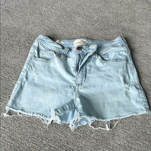 Universal Thread Light Blue Frayed Jean Shorts